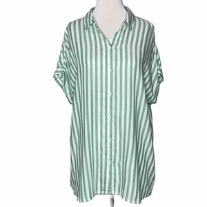 beachlunchlounge Spencer Kiwi Striped Shirt, M